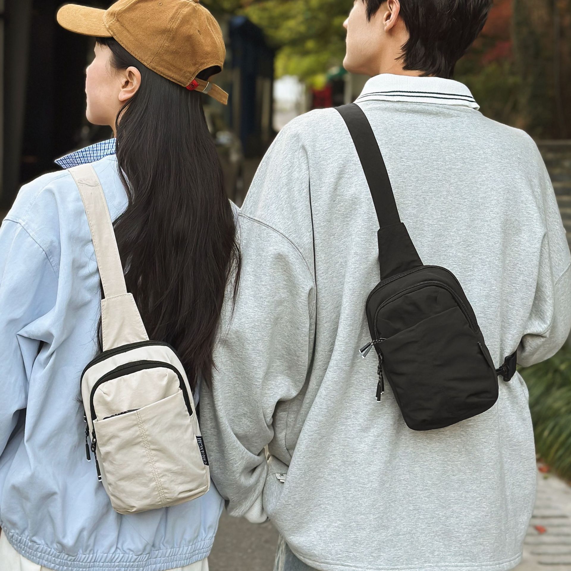 日系胸包男女2025新款夏季m胸包