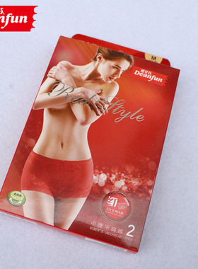 蝶安芬红色女本命年中腰网纱蕾丝结婚超值盒装内裤1700特