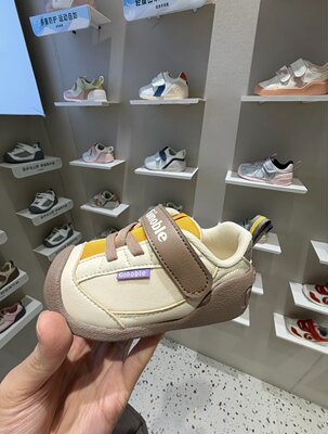 基诺浦26春婴幼儿学步关键机能鞋预防矫正步态脚后跟加固25422541