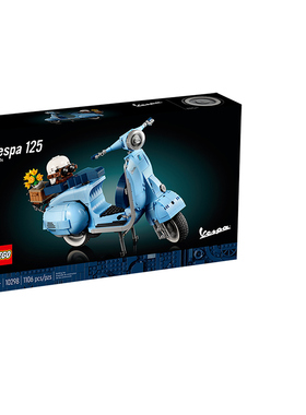 乐高正品积木10298 Vespa韦士柏摩托车罗马假日赫本同款踏板车