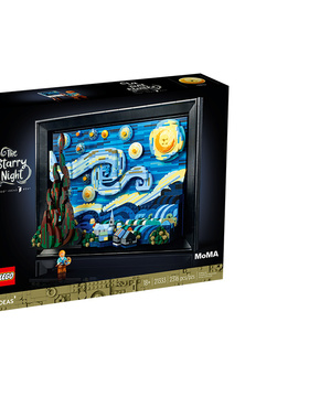 乐高积木21333梵高星月夜装饰星空油画挂墙艺术拼装礼物男孩女孩