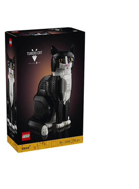 乐高创意IDEAS系列21349黑燕尾服猫儿童益智拼插积木玩具礼物