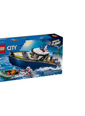 LEGO乐高城市系列60456警船追逐男女孩拼搭积木益智玩具礼物正品
