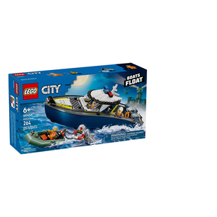 LEGO乐高城市系列60456警船追逐男女孩拼搭积木益智玩具礼物正品