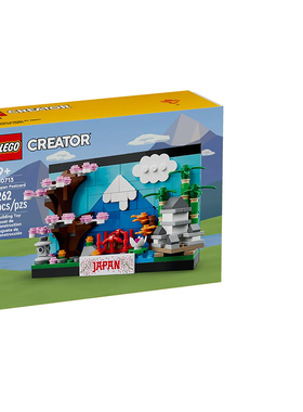 乐高LEGO方头40713日本明信片儿童益智拼装玩具积木摆件礼物男女