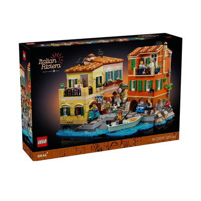 乐高IDEAS系列21359意大利里维埃拉高难度拼装积木玩具收藏礼物