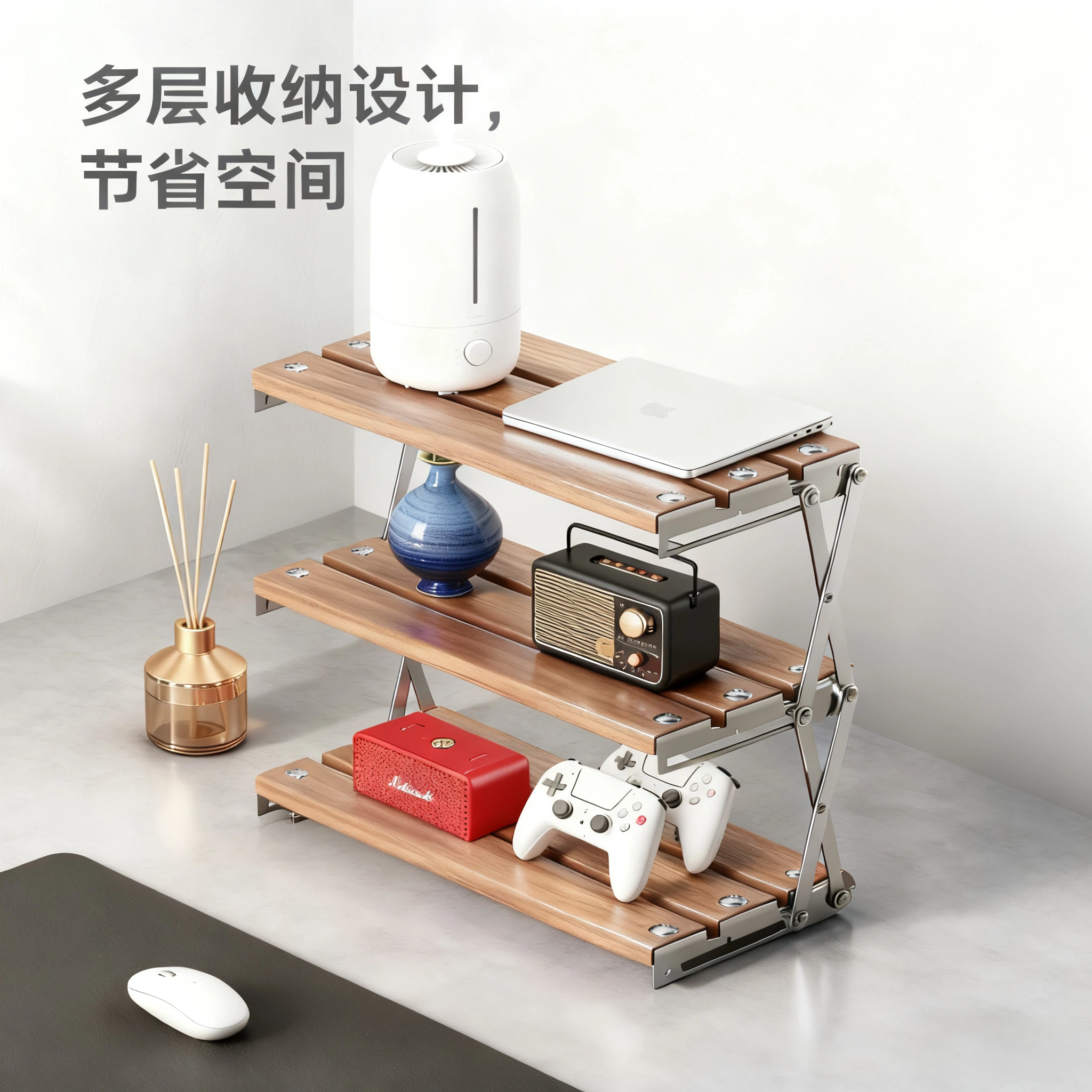 日本进口MUJIE桌面置物架