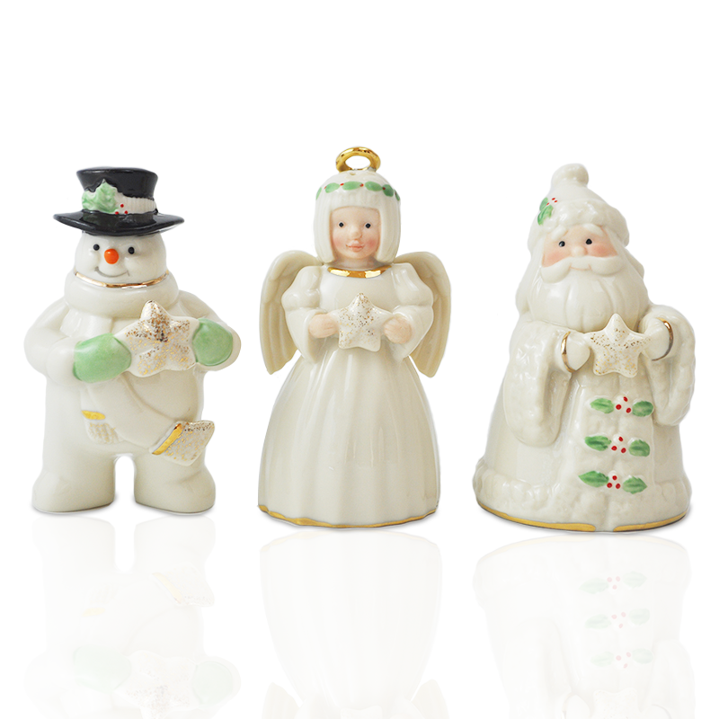 lenox圣诞节圣诞装饰饰品摆件天使雪人 圣诞老人陶瓷圣诞节摆件
