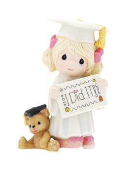 Cershar Precious Moments 水滴娃娃 毕业季女孩玩偶小熊陶瓷摆件
