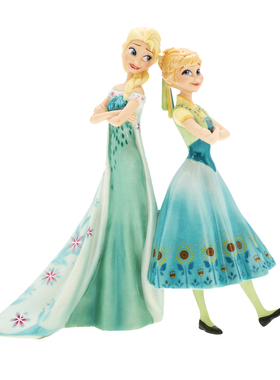 Cershar Lenox 艾莎与安娜公主姐妹陶瓷装饰摆件礼品礼物