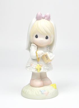 小女孩陶瓷装饰摆件礼物