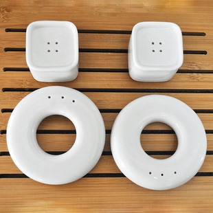 ZARA HOME 陶瓷椒盐罐厨房撒粉罐调味瓶调料罐胡椒瓶盐罐   一对