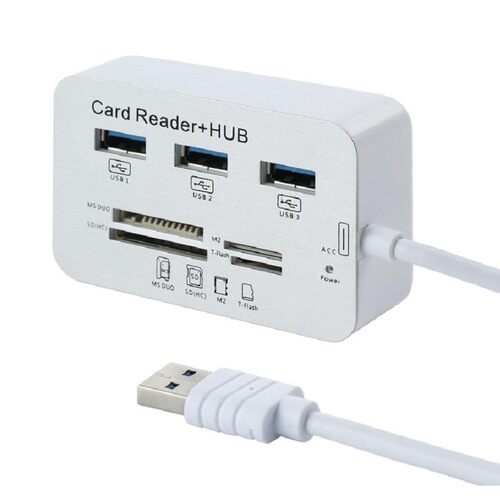 USB3.0七合一读卡器3U口拓展坞