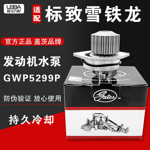 盖茨307世嘉308408发动机水泵