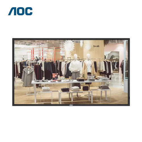 AOC 65X5 广告机65英寸4K分辨率室内数字标牌横竖壁挂会议大屏