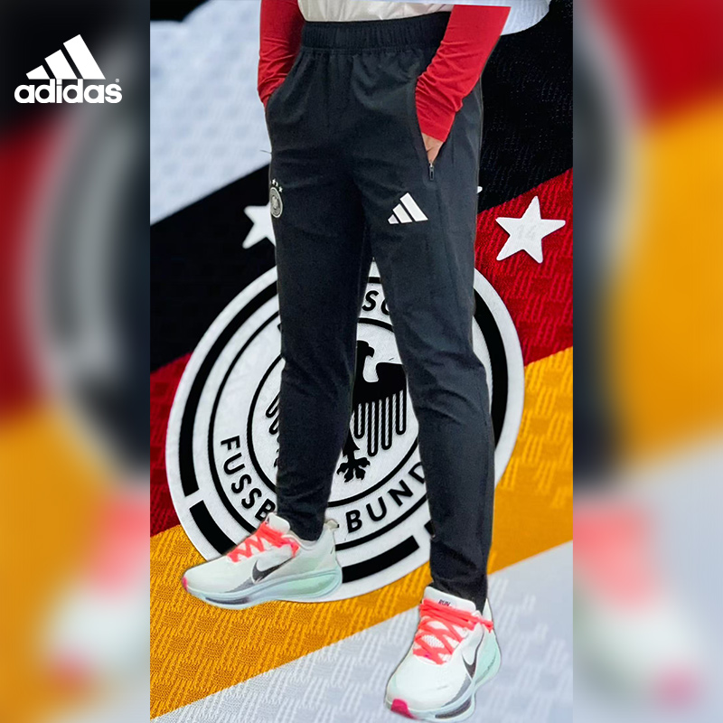 2026年世界杯adidas德国队拉链收脚训练裤JZ9327