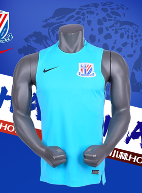 NIKE 上海申花球员训练背心健身足球跑步排汗CJ6176-447