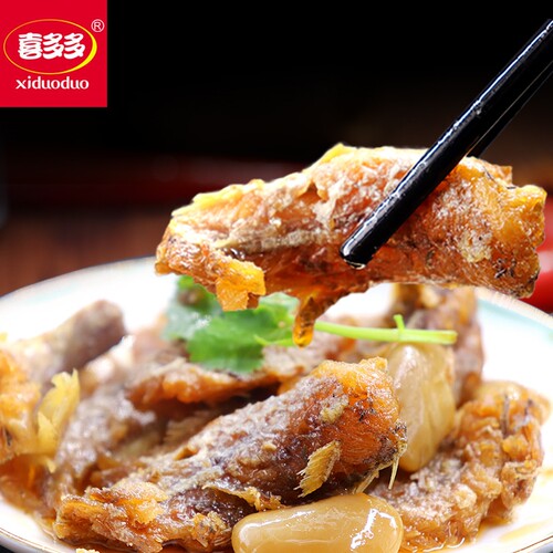 下酒菜海鲜罐头喜多多方便即食