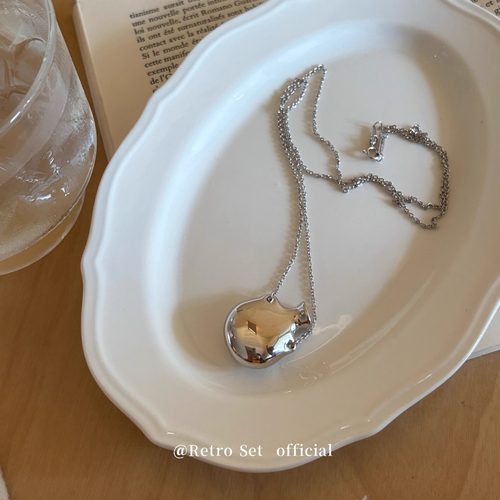 中古925纯银酒壶花瓶长项链