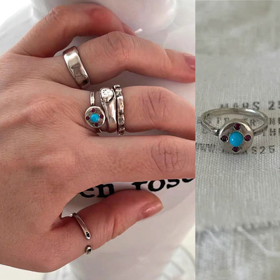 mars25女纯银复古简约戒指手作