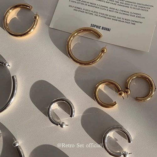 Sophiebuhai简约纯银女百搭耳环