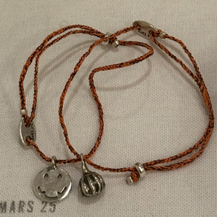 定制韩代小众设计mars25基础手绳南瓜手绳叠戴925纯银手工简约