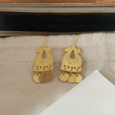 ApresSki复古镀18k女手工耳环