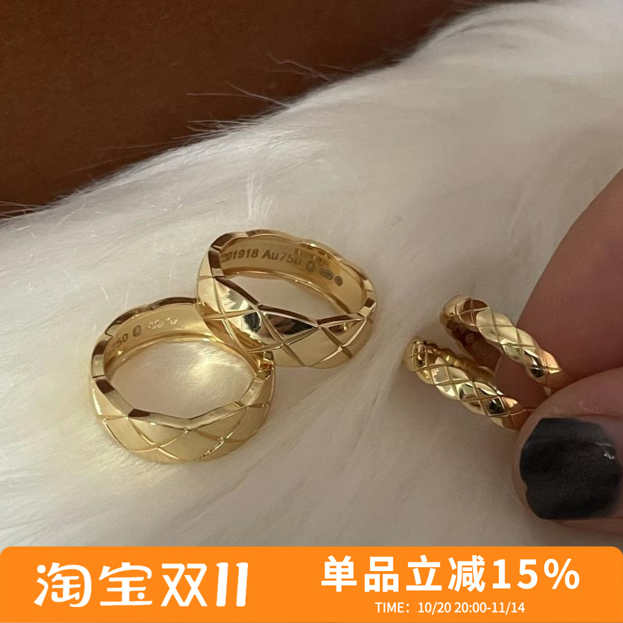 小香情侣纯银ins百搭戒指轻奢