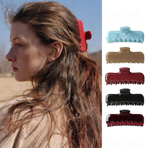 jennie同款法式复古醋酸抓夹