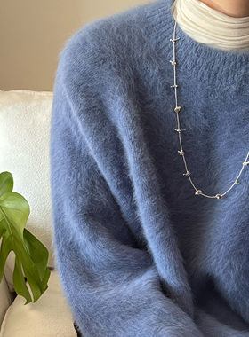 arpo动物项链手工925银锁骨链