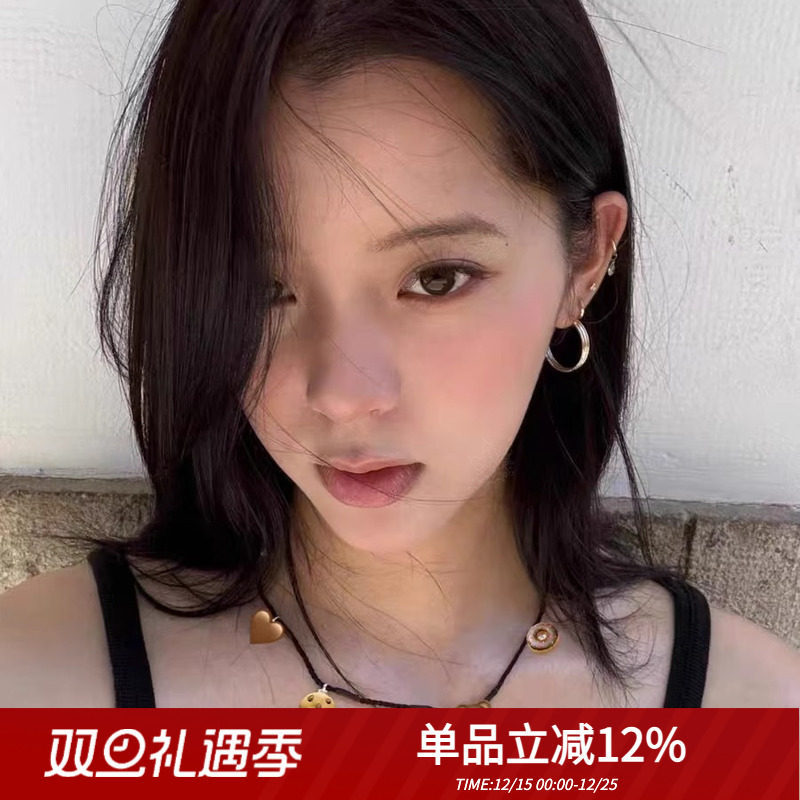 定制小众设计胡椒盐欧阳娜娜同款纯银泪手编绳简约项链质感首饰