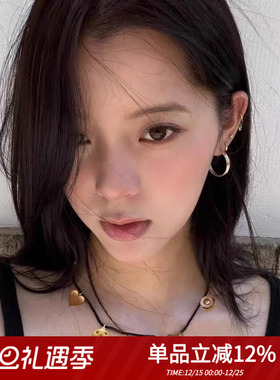 定制小众设计胡椒盐欧阳娜娜同款纯银泪手编绳简约项链质感首饰