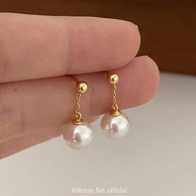 复古18k女经典耳环百搭