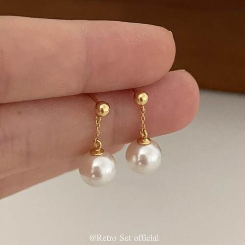 复古18k女经典耳环百搭