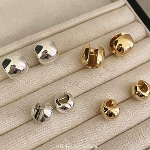 「长期主义」博主sasa同款Annika纯银日常简约百搭耳环小耳圈耳钉