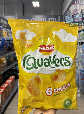 4包包邮英国Walkers Quavers芝士味土豆卷薯片独立包装 16g*6包