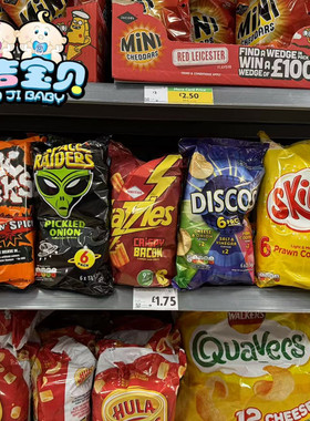 现货英国SMITS Frazzles Bacon Snacks低卡培根口味薯片薯条