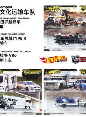 风火轮汽车文化运输车队FLF56金标本田思域越野大众 福特野马奔驰