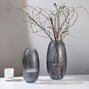 轻奢玻璃花瓶大号马醉木插花银龙柳客厅落地透明桌面摆件水养鲜花