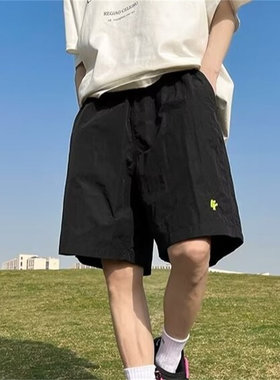 冰丝超薄速干沙滩裤男学生五分裤