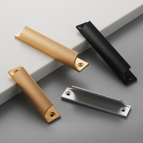 纱窗拉手铝合金橱柜门明装小把手