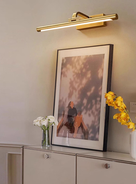 照画灯具高档品质中古风格长条轻奢门头走廊玄关镜前画室装饰壁灯