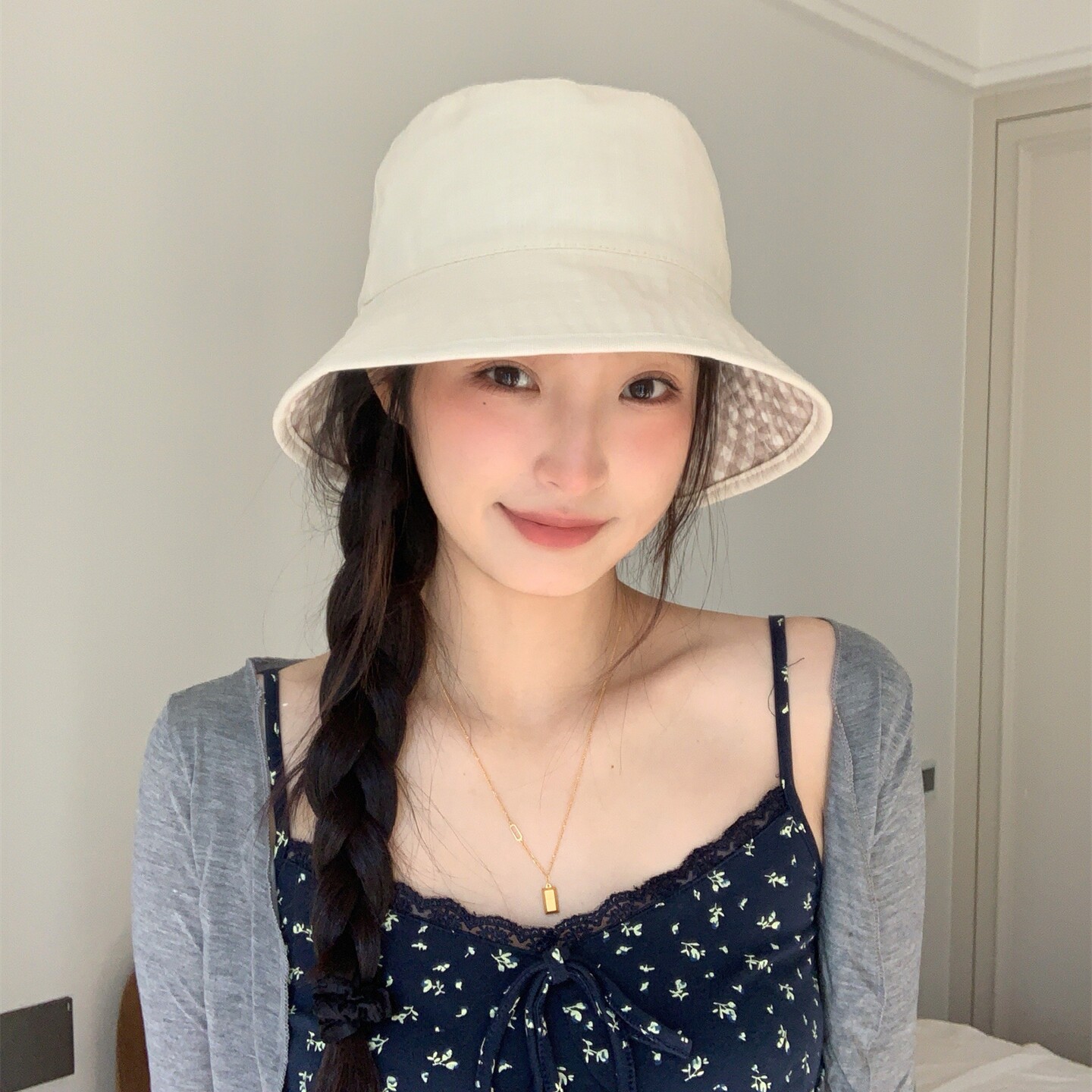 日杂小清新~渔夫帽女2026新款春夏防晒遮阳显脸小双面戴百搭盆帽