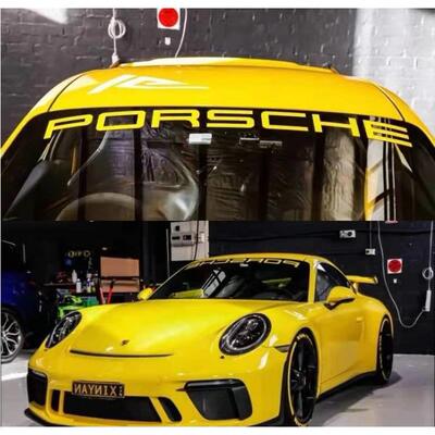 保时捷911GT3前档车贴GT3RS GT2RS GT4 718个性尾翼字母拉花贴纸