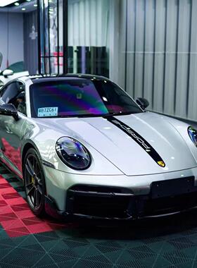 原装保时捷911 Turbo S 718 992卡雷拉车身侧裙贴纸专用贴纸拉花