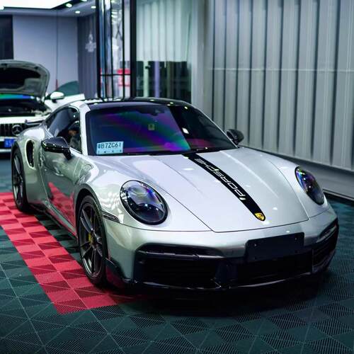 原装保时捷911 Turbo S 718 992卡雷拉车身侧裙贴纸专用贴纸拉花