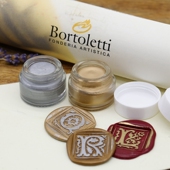 意大利Bortoletti正品 进口手工火漆膏印章上色高光金银粉