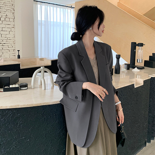 日本offcat高级感灰色小西装外套女2025秋季设计感小众小个子休闲