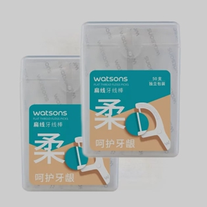 屈臣氏扁线护理牙线棒