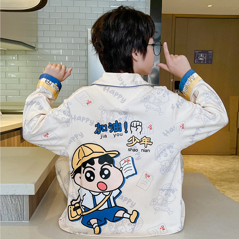 2025新款儿童睡衣男童春秋季